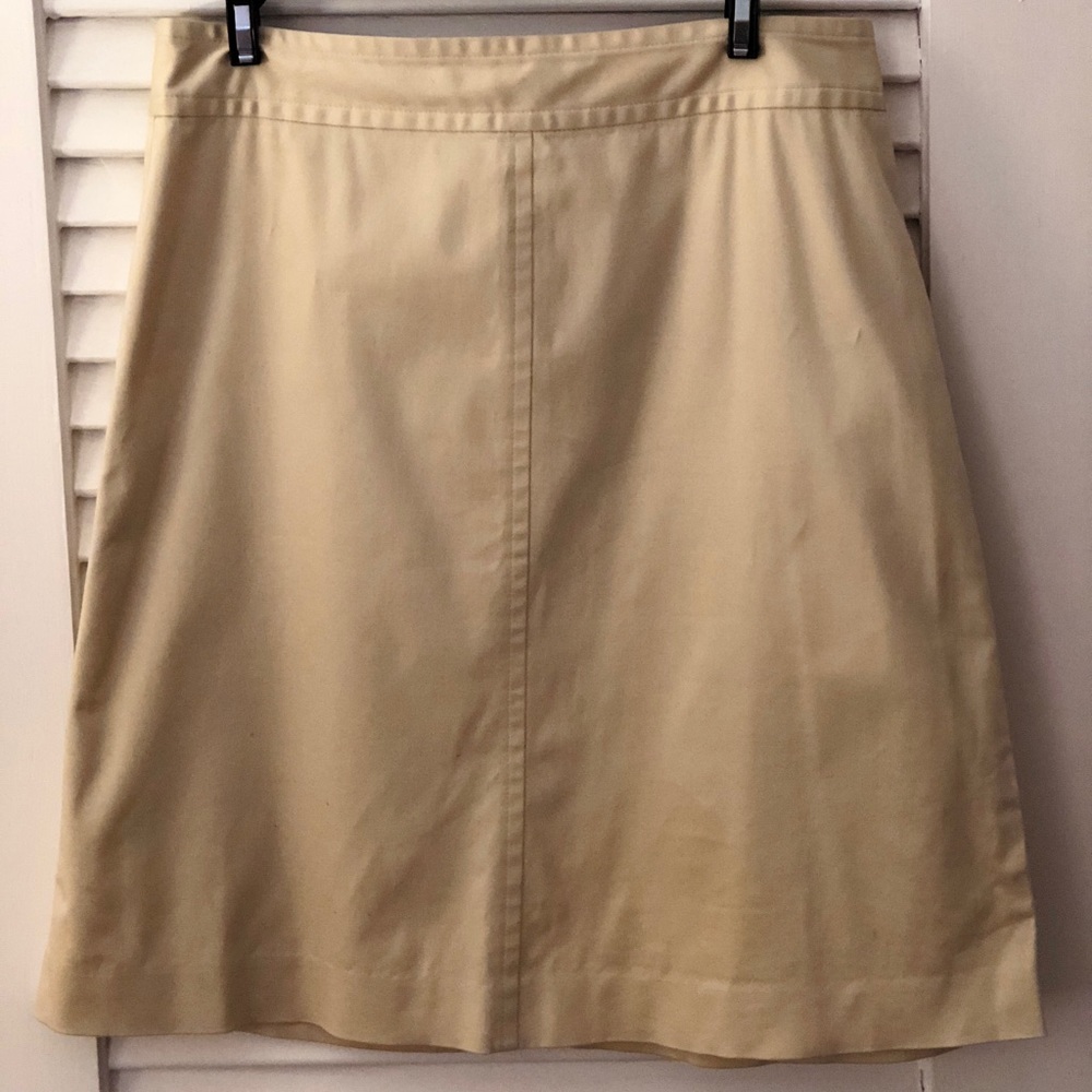 Banana Republic Stretch A-Line Khaki Skirt Size 8